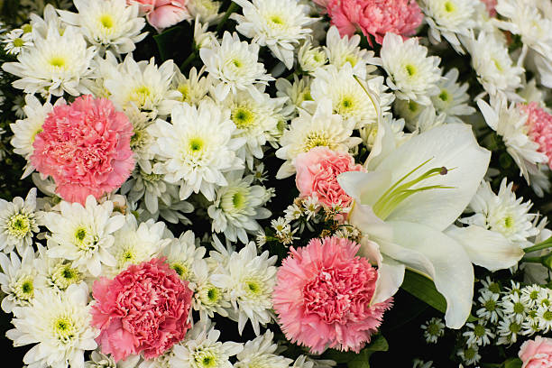 istock wedding bouquet with flower bush, as background and wallpaper 518565665