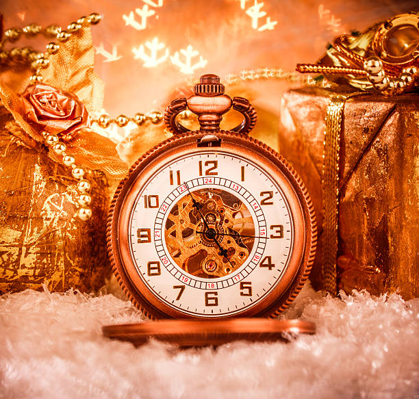 istock Christmas pocket watch 518565935