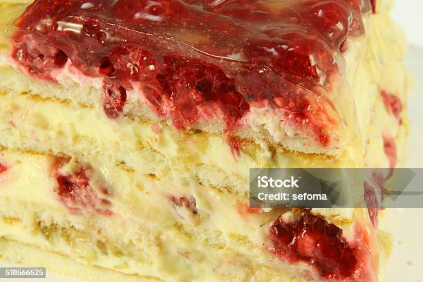 Raspberry Cake For Holidays And Christmas Stock Photo - Download Image Now - Baked, Baked Pastry Item, Berry Fruit