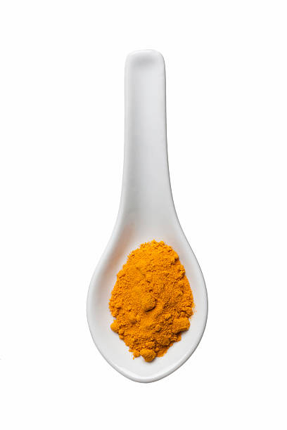 alla curcuma polvere - spice ayurveda herb curry powder foto e immagini stock