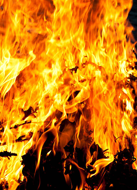 istock Close up of fire flames 518567605