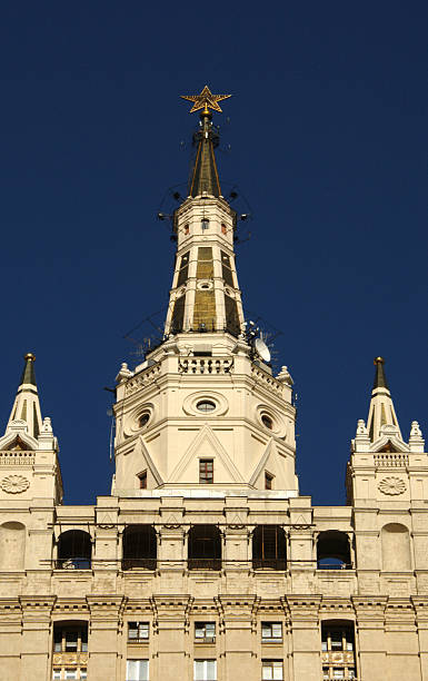 istock Building on background of blue sky 518568281