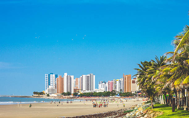 brasilianischen strand-szene. - sao luis stock-fotos und bilder