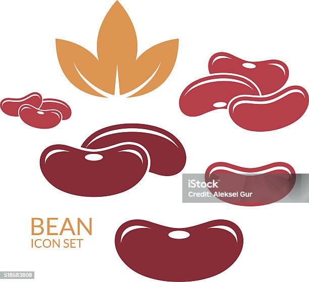 Red Kidney Bean Stock Illustration - Download Image Now - Bean, Kidney Bean, Abstract