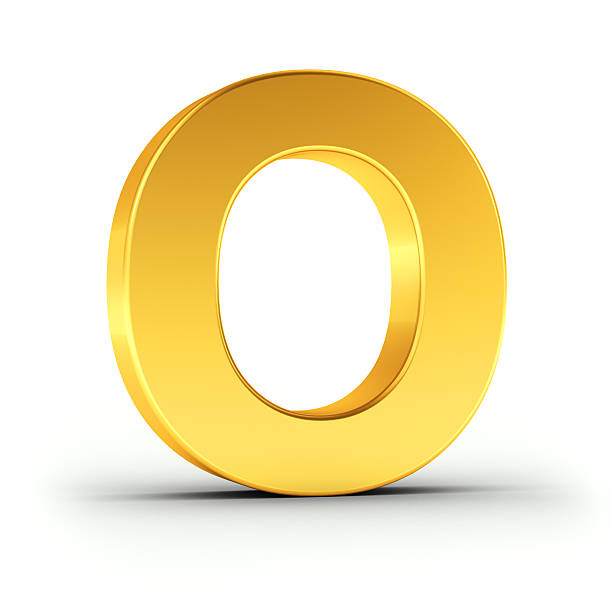 istock The letter O as a polished golden object 518584874