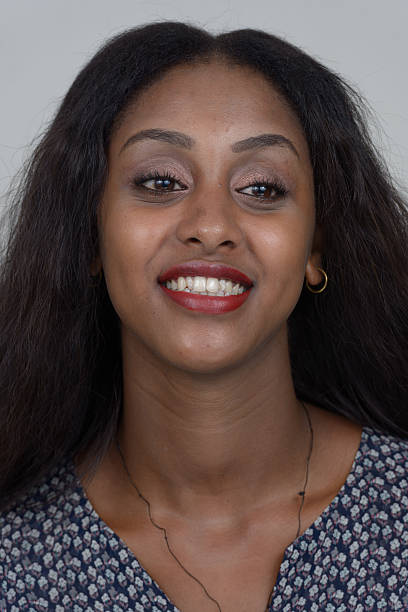 istock African woman smiling 518586502