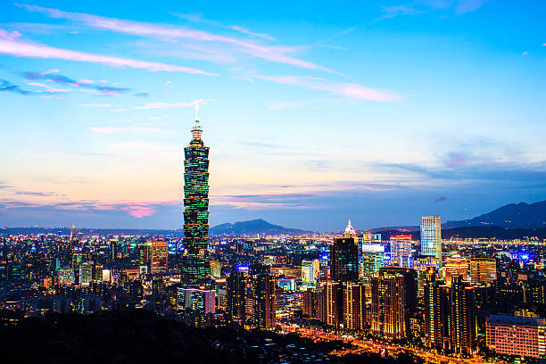 istock Taipei City View at Night 518589203