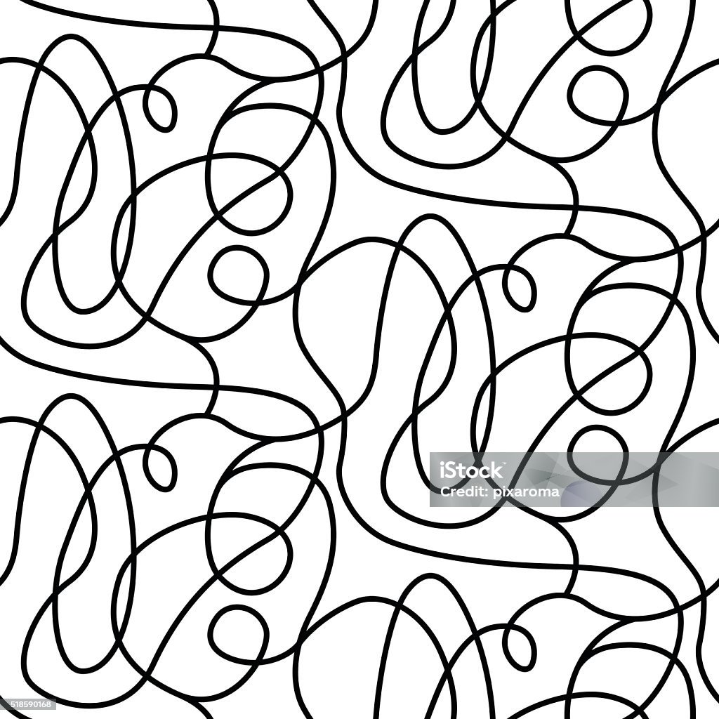 Abstract scribble lines seamless pattern design Abstract scribble lines seamless pattern Scribble stock vector