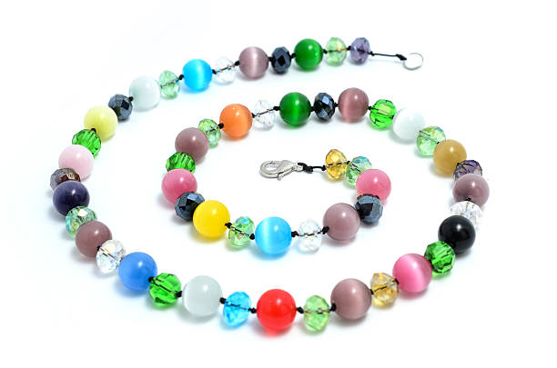 istock beads from natural stones isolated 518591270