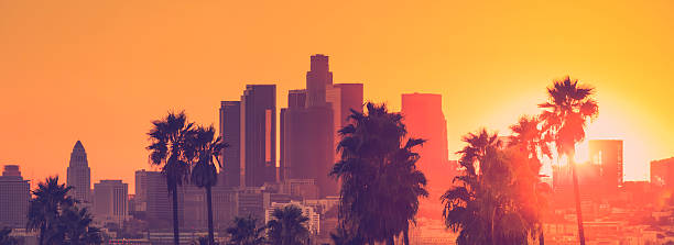 istock Downtown Los Angeles photographed at sunset 518591317