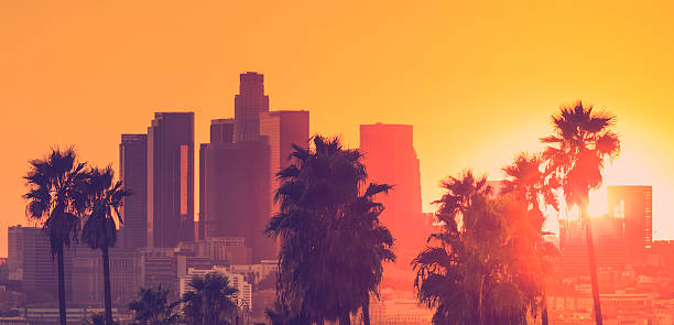 istock Downtown Los Angeles photographed at sunset 518591333