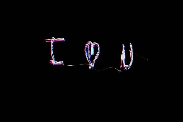 istock I love you, lights painting 518591742