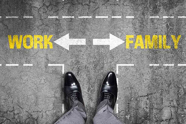 istock Decision at a wall - Work or Family 518592194