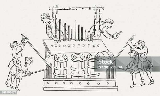 Organ Stock Vektor Art und mehr Bilder von Musik - Musik, Rohr, Asiatischer Holzschnitt