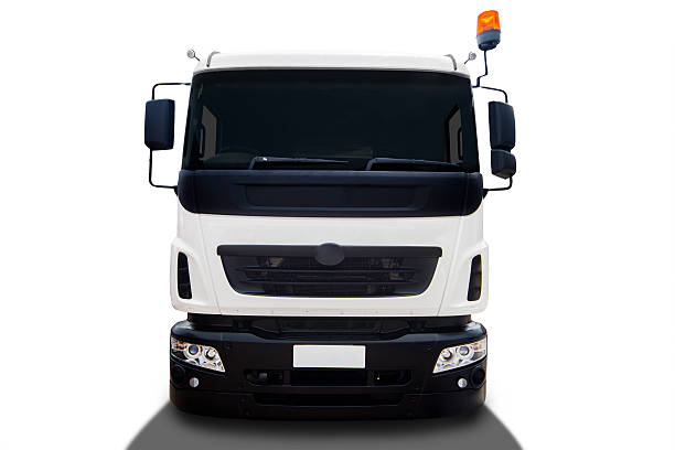 istock Front view of carrier truck 518593477