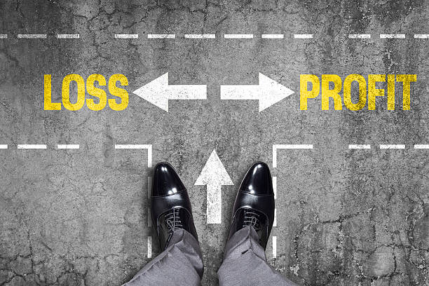 istock Decision at a wall - Loss or Profit 518593844