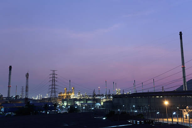istock Oil refinery in the evening. 518594602