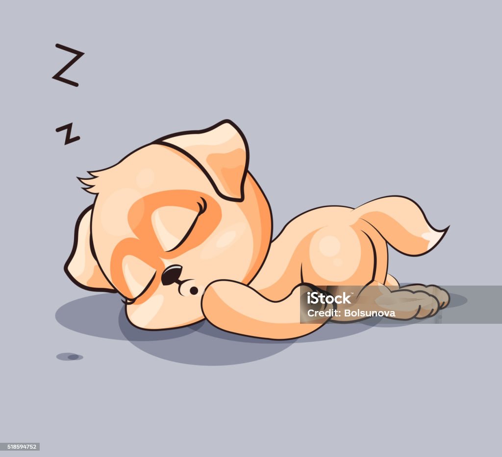 Dog A Sleep Stock Illustration - Download Image Now - Animal, Animal Body  Part, Animal Eye - iStock