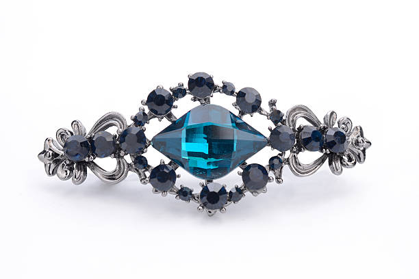 istock brooch with blue stones isolated on white 518594822
