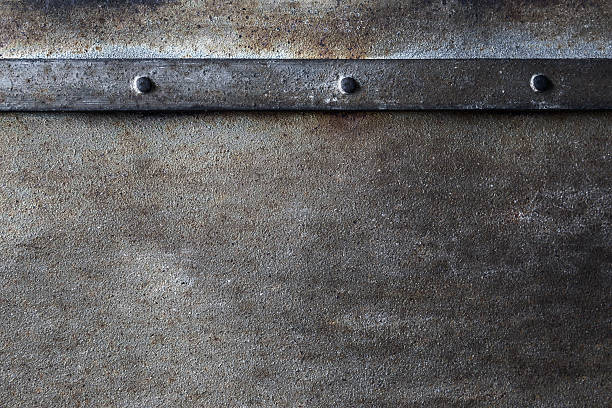 Old metal background Grunge metal with rivets background ironclad stock pictures, royalty-free photos & images