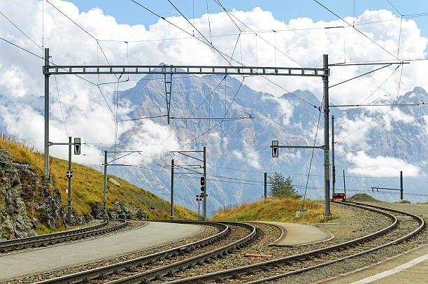 istock Railroad in the Alps. 518598760