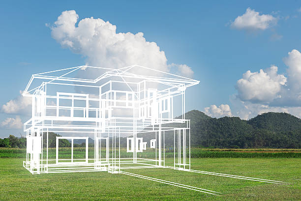 istock concept of dream house on green grass 518599240
