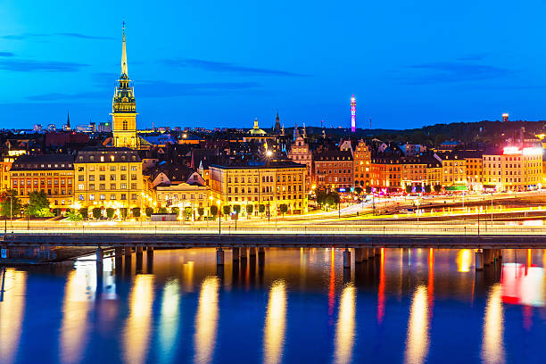 istock Night scenery of Stockholm, Sweden 518599574