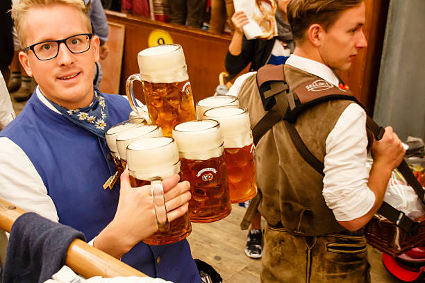 Braeurosl at Oktoberfest in Munich, Germany, 2015 stock photo