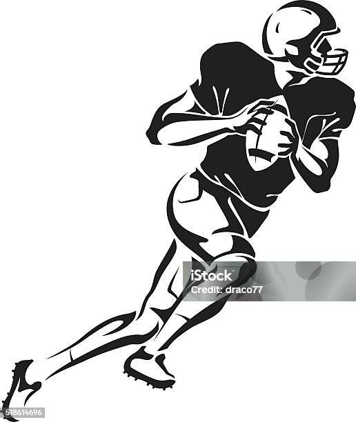 Football Quarterback Stock Illustration - Download Image Now - American Football - Sport, In Silhouette, American Football - Ball