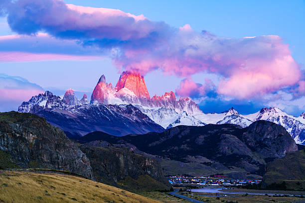 istock Mount Fitz Roy and El Chalten Village 518615514