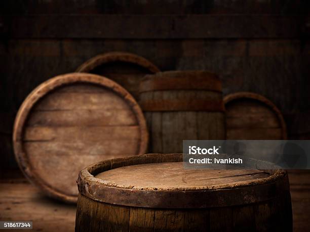 Background Of Barrel Stock Photo - Download Image Now - Barrel, Whiskey, Wood - Material