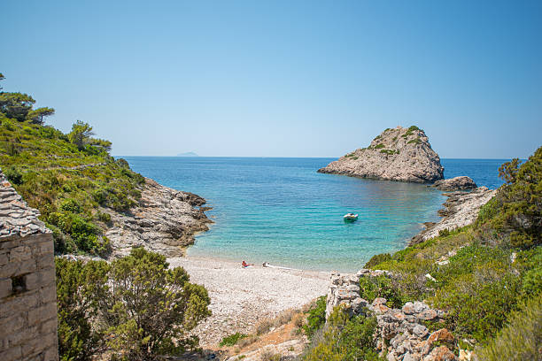 istock Scenic view of beach at Vis island 518617608