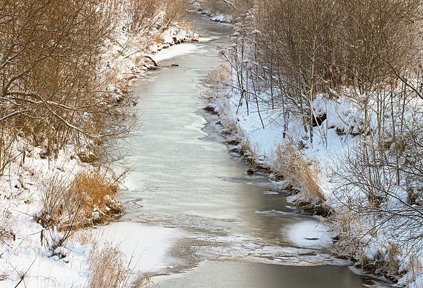istock Mouth of small river. 518618982
