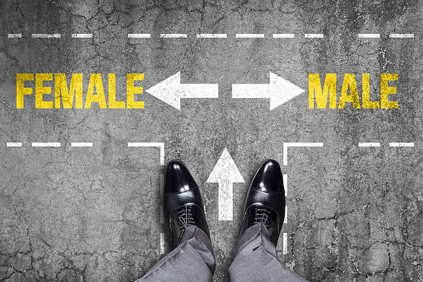 istock Decision at a wall - Male or Female 518620226