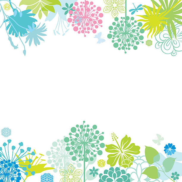 весна frame - flower bed stock illustrations