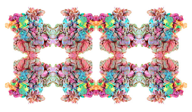 istock Multicolored ink drop swirling in water 518620632