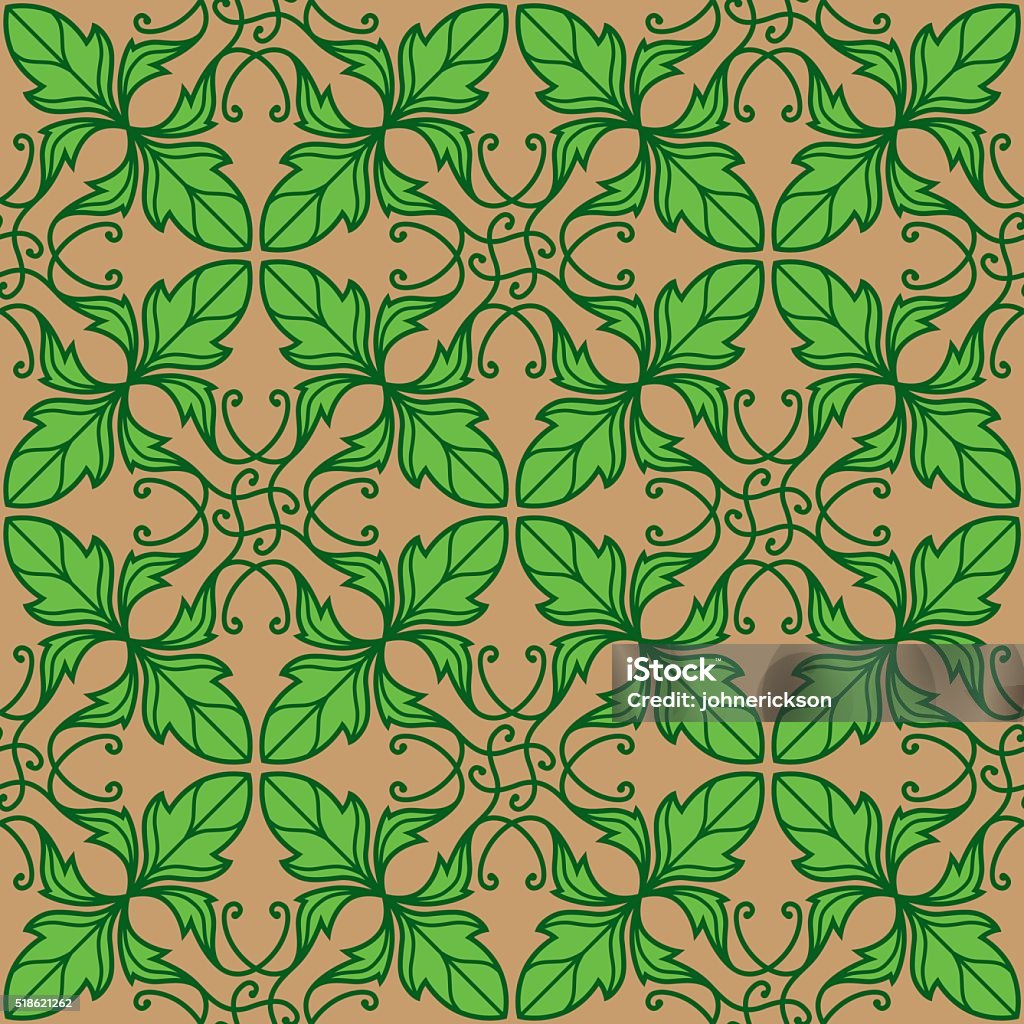 Leaf Deco Pattern Leaf Pattern Stock Illustration - Download Image Now - Art Deco, Art ...