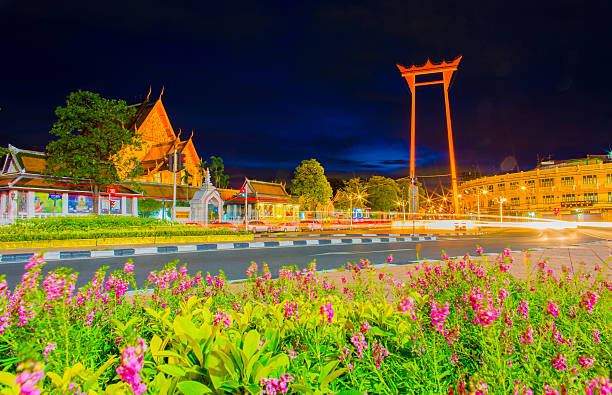 Giant Swing in Bangkok, Thailand stock photo