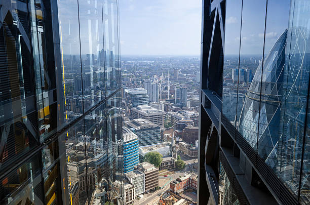 City reflections, architectural abstract, London