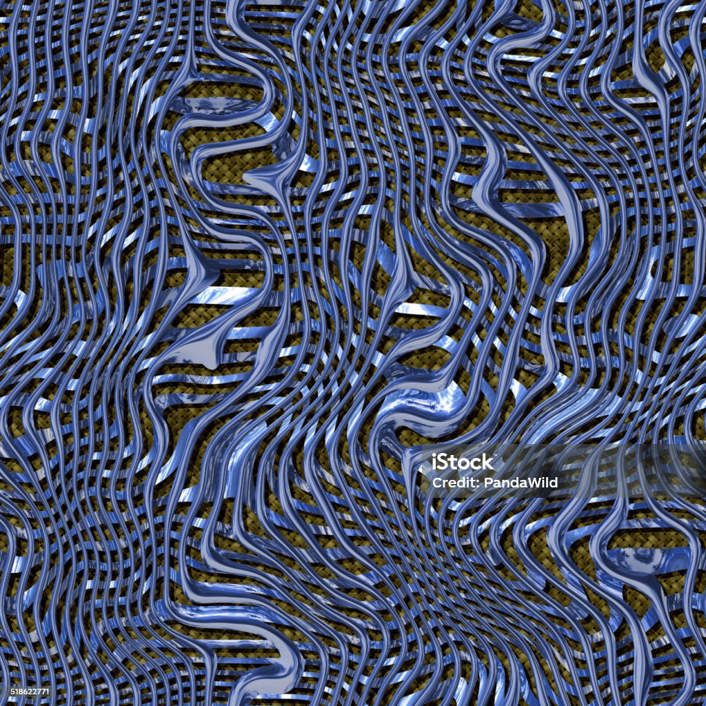 Metal waves seamless generated hires texture Pattern Stock Photo