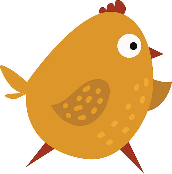 ilustrações de stock, clip art, desenhos animados e ícones de frango fofinho a acenar com ilustração vetorial de pássaro amarelo exploração - baby chicken young bird young animal easter