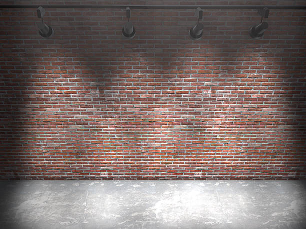 istock Background image of dark wall with light spot.3d rendering. 518623772