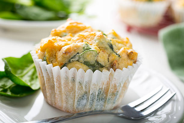istock Muffins with spinach, sweet potatoes and cheese 518623830