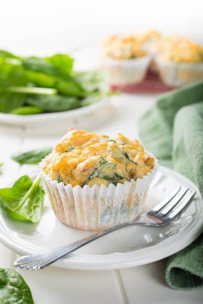 istock Muffins with spinach, sweet potatoes and cheese 518623902