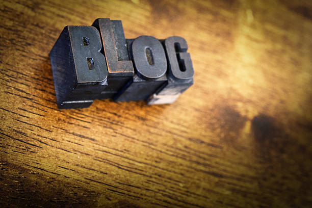 istock Letter Press Blocks spelling the word Blog 518624552