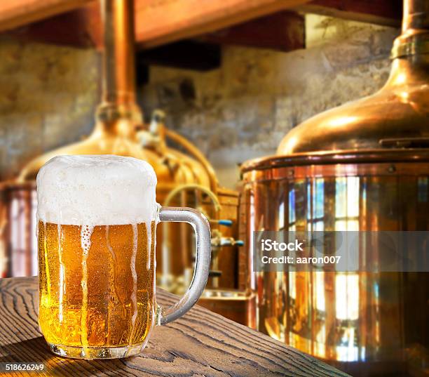 Beer In The Brewery Stock Photo - Download Image Now - Alcohol - Drink, Beer - Alcohol, Brewery