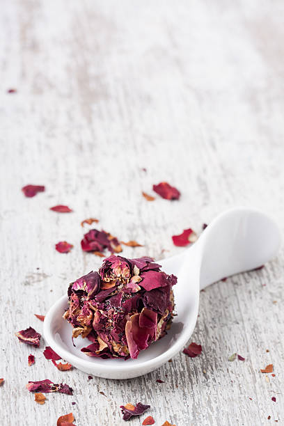 istock Turkish delight with rose leaves 518626262
