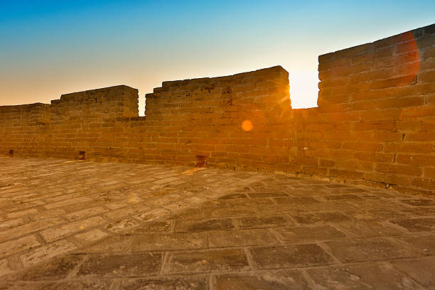 istock Wall of China Great Wall in sunset 518627475