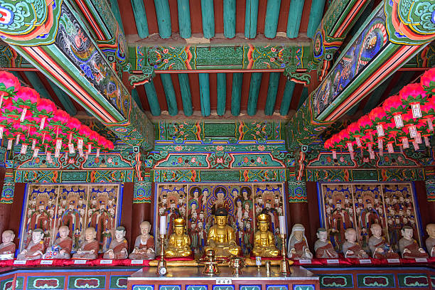 istock Buddha statues at Bulguksa temple 518628768