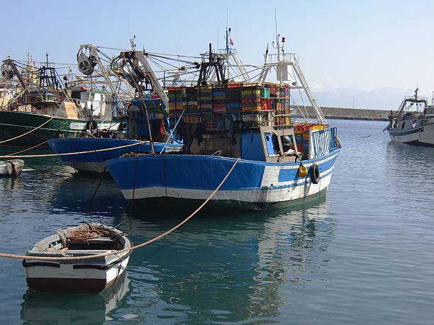 istock Moroccan fishing boat 518642447
